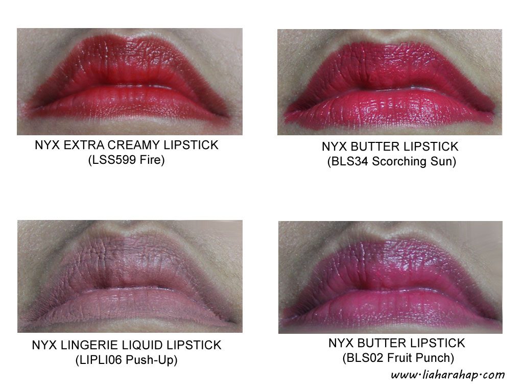 NYX Cosmetics Lipstick Swatch