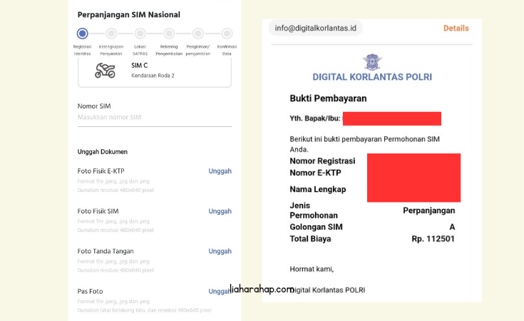 cara perpanjang sim secara online 2024